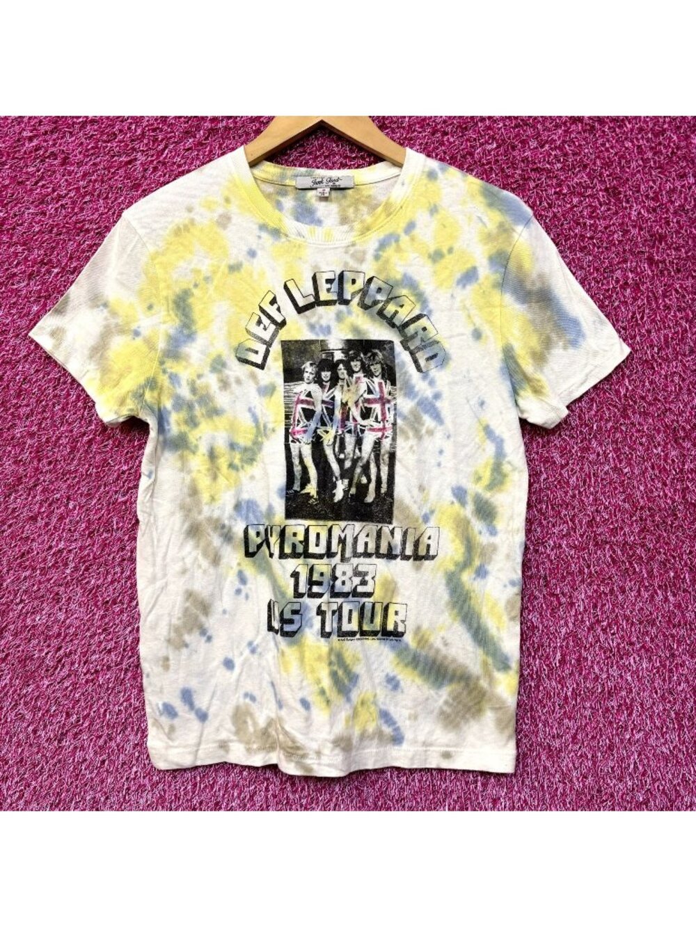 Def Leppard Pyromania 1983 US Tour Heavy Metal Tie Dye S